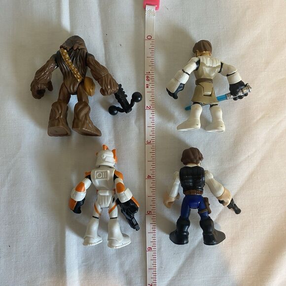 Star Wars Obi Wan Han Solo Chewbacca Clone Trooper Action Figures 3” Tall - Picture 2 of 10